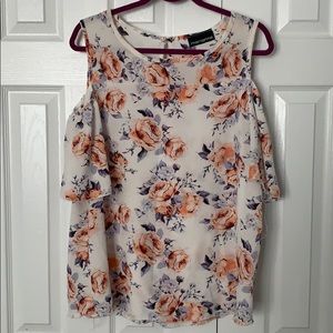 Peek a boo shoulder top